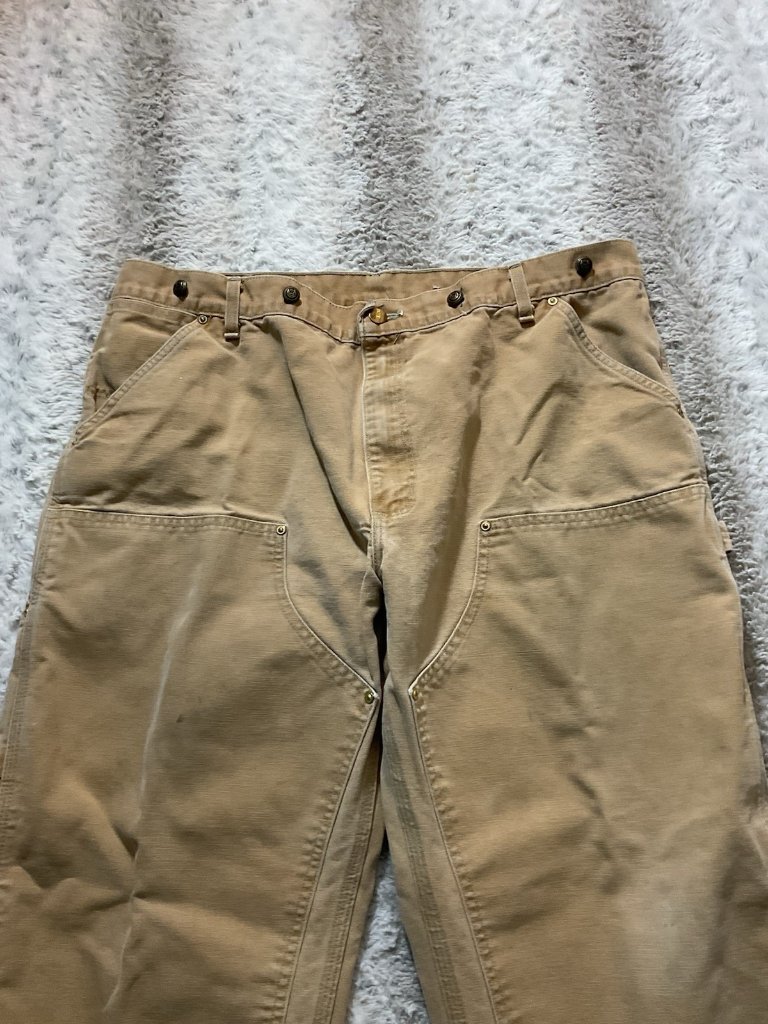 Carhartt Vintage Tan Men’s Double Knees Pants 38 See Measurements — image 7 of 8